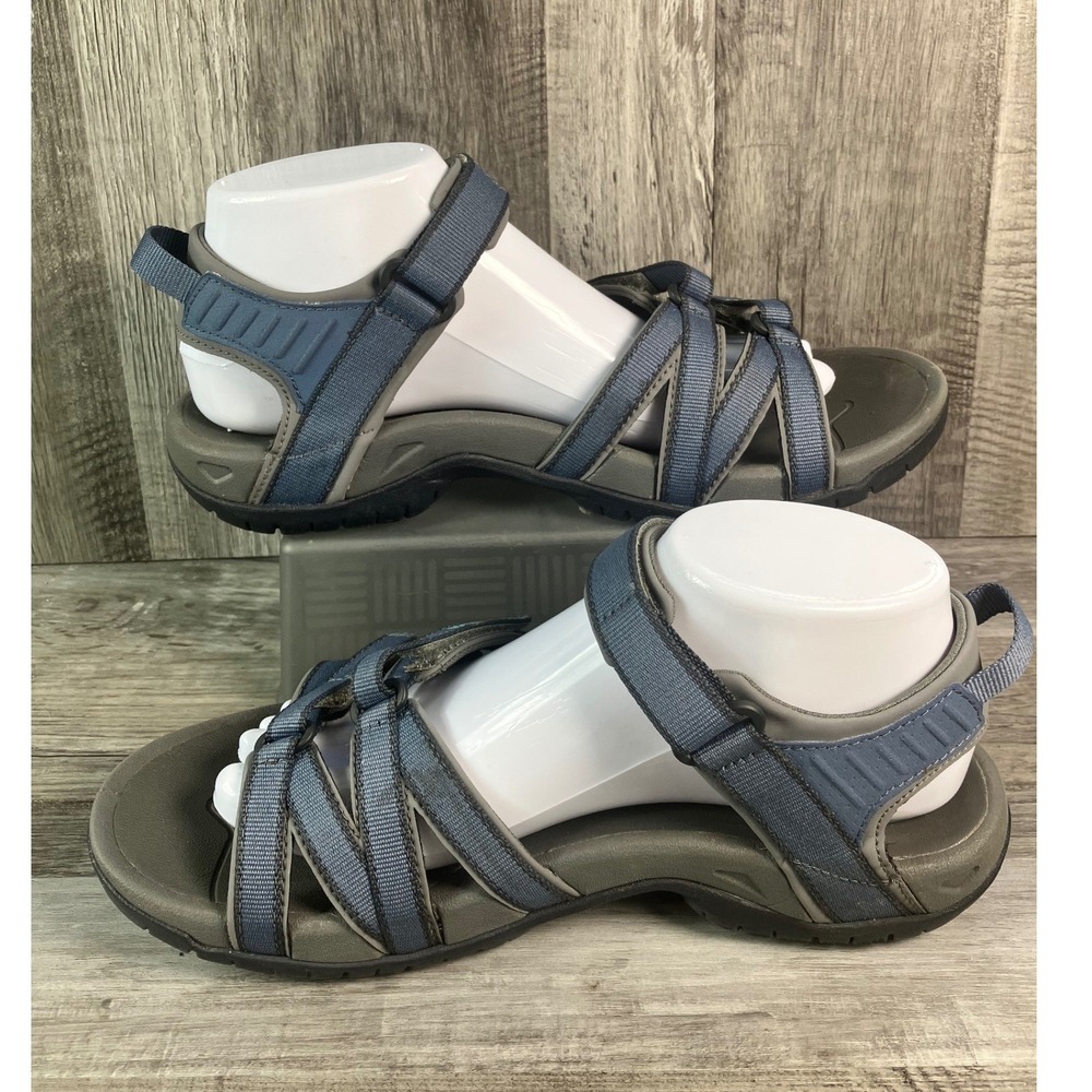 Teva Tirra Blue Grey Strappy Hiking Water Sandals Womens Size 9 S/N 4266 - Picture 2 of 7